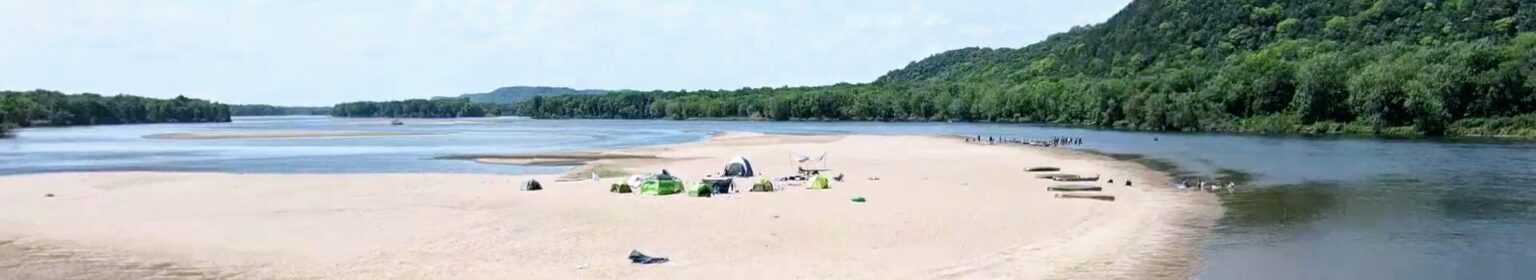 Canoe camping on the Wisconsin River