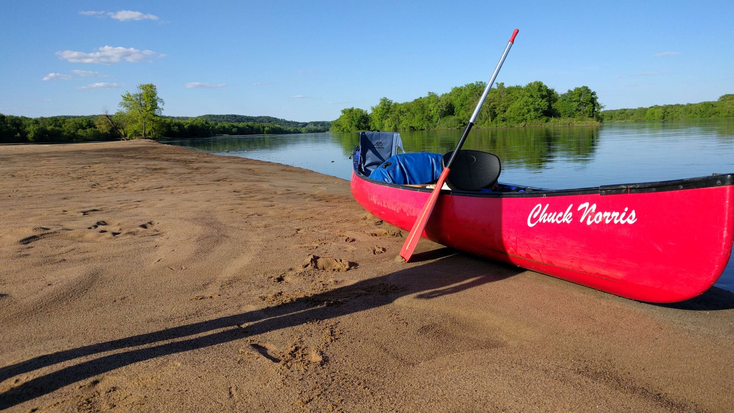 Spring paddling on the Wisconsin River