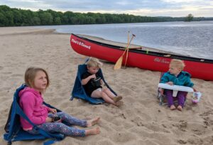 Kids on the Wisconsin River